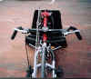 Front shot of cycle showing placement of Brakes and Shifters