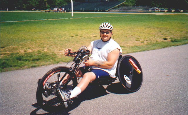 Andy on his Hall's Cycle