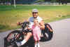 Andy and his niece beside his Hall's Cycle