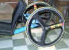 Rear wheels on home made riser blocks